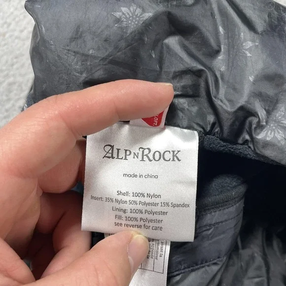 Alp-n-Rock Skirt Womens Large Black Quilted Insulated Zip Pockets Ski Winter - Picture 5 of 11